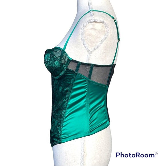 Victoria Secret Vintage Sexy Lace/ Mesh Bustier Corset Top Sz 36B - Picture 3 of 7